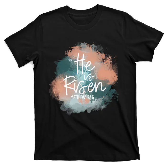 He Is Risen Easter Day Jesus God Easter Christian Family Tie Dye T-Shirt