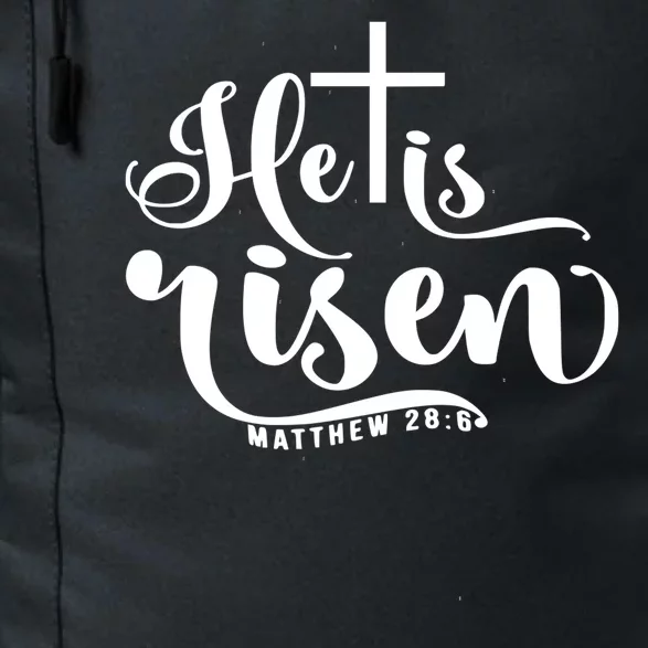 He Is Risen Matthew 28:6 Easter Cross Daily Commute Backpack