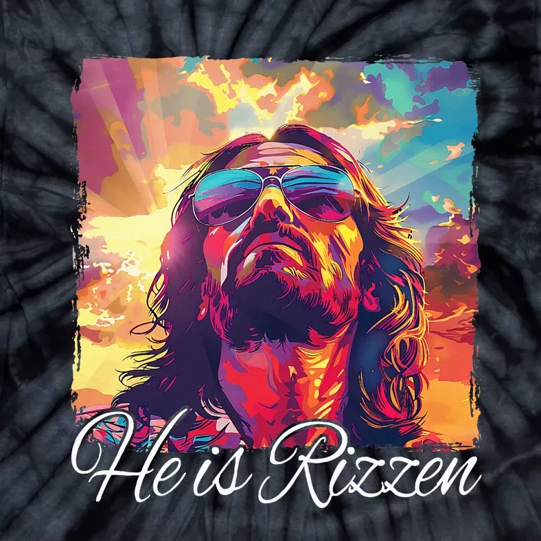 He Is Rizzen Jesus Tie-Dye T-Shirt