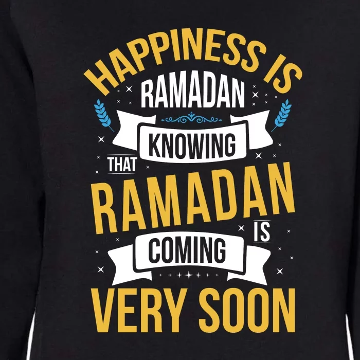 Happiness Is Ramadan Knowing That Ramadan Gift For Ramadan Mubarak Womens California Wash Sweatshirt