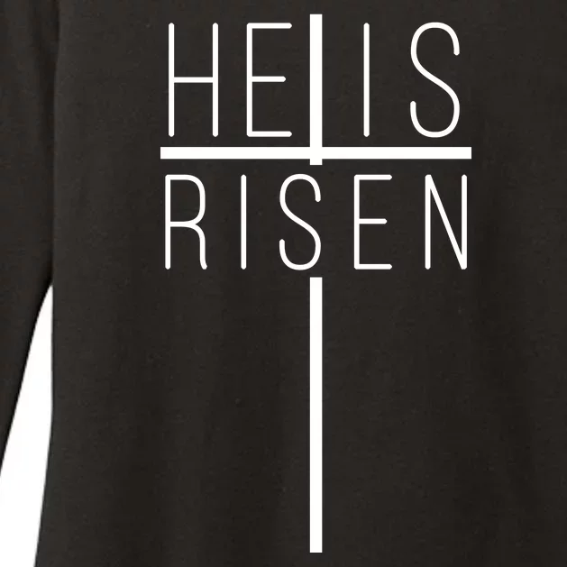 Hell Is Risen Cross Christianity Womens CVC Long Sleeve Shirt