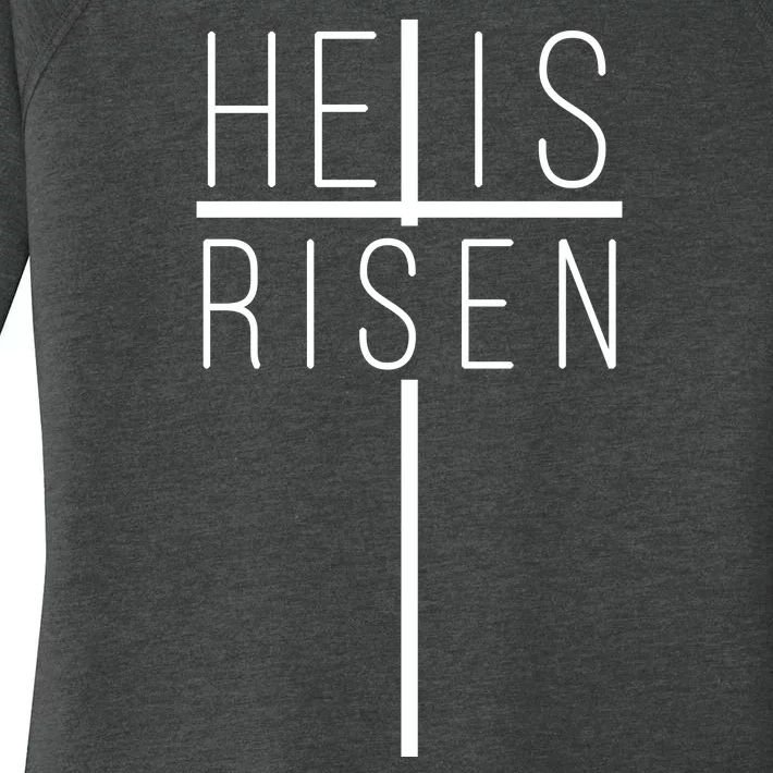 Hell Is Risen Cross Christianity Women's Perfect Tri Tunic Long Sleeve Shirt