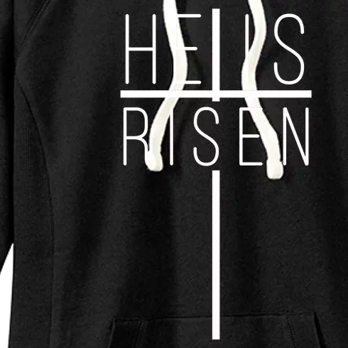 Hell Is Risen Cross Christianity Women's Fleece Hoodie