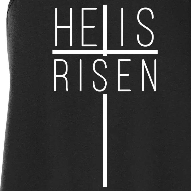 Hell Is Risen Cross Christianity Women's Racerback Tank