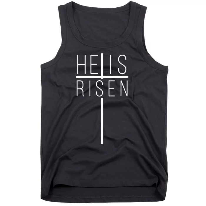 Hell Is Risen Cross Christianity Tank Top