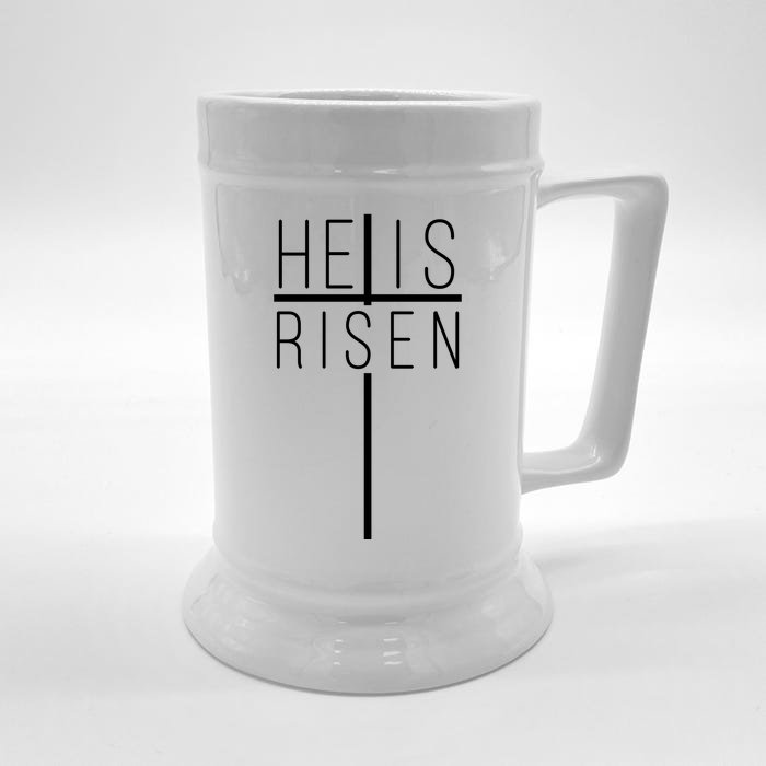 Hell Is Risen Cross Christianity Front & Back Beer Stein