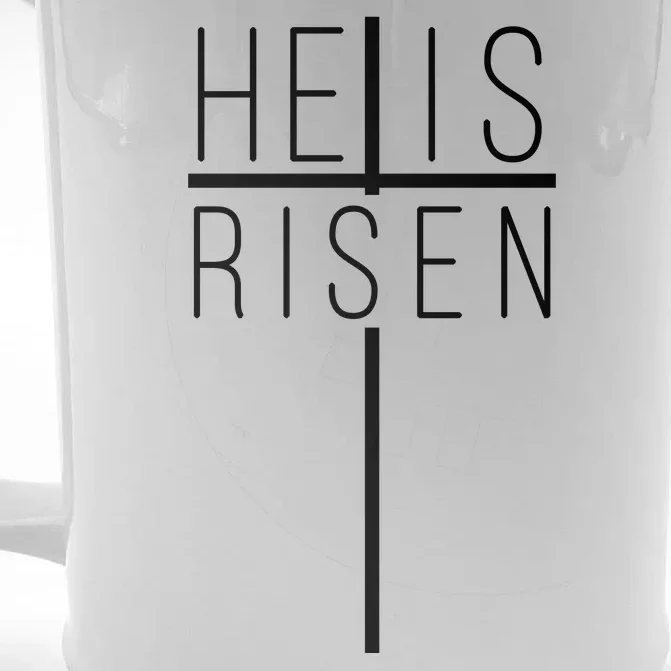 Hell Is Risen Cross Christianity Front & Back Beer Stein