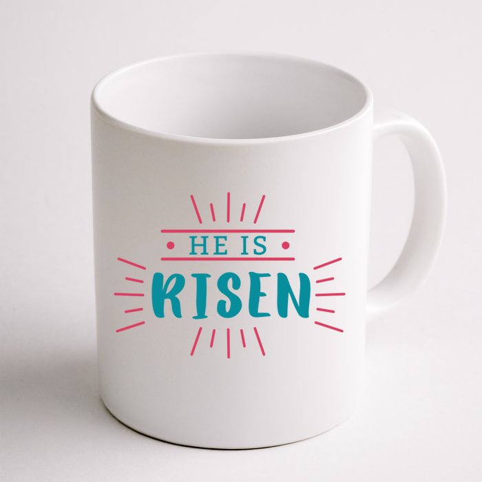 He Is Risen Easter Jesus Front & Back Coffee Mug