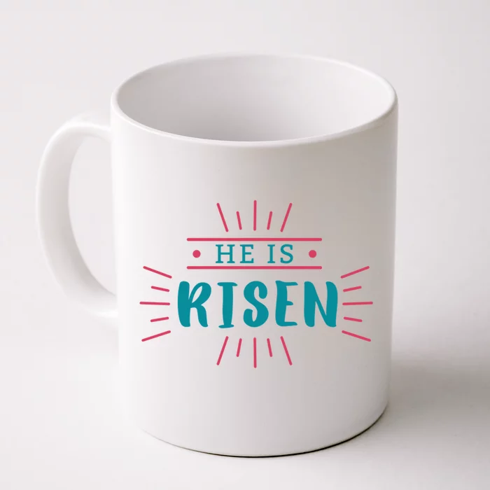 He Is Risen Easter Jesus Front & Back Coffee Mug