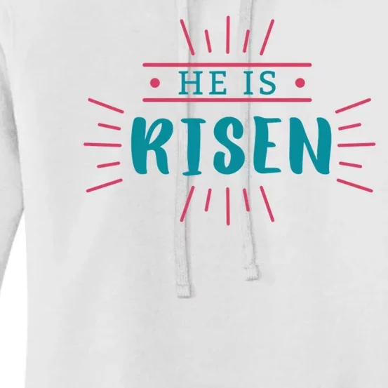 He Is Risen Easter Jesus Women's Pullover Hoodie