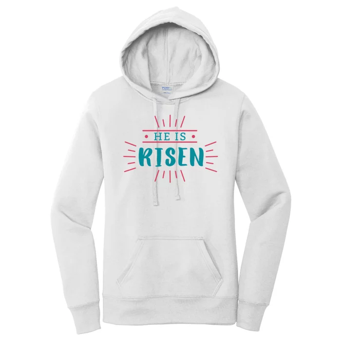 He Is Risen Easter Jesus Women's Pullover Hoodie