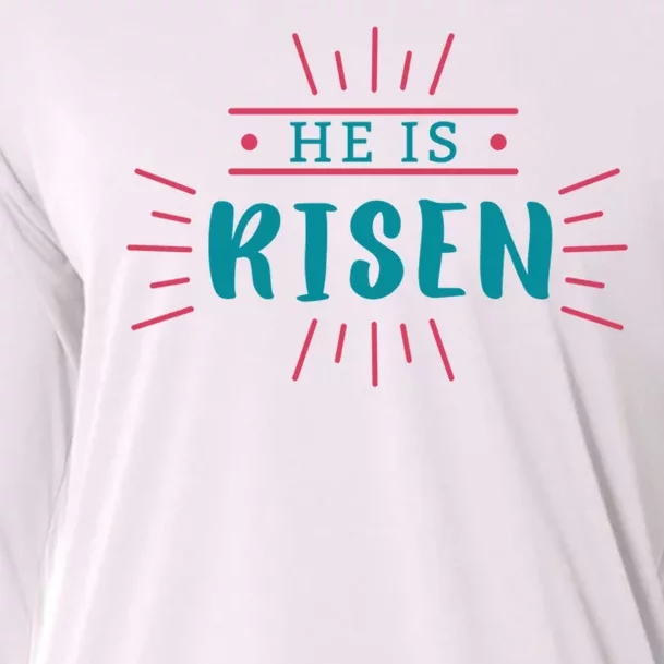 He Is Risen Easter Jesus Cooling Performance Long Sleeve Crew