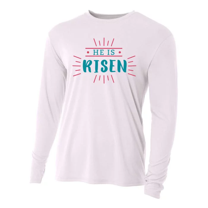 He Is Risen Easter Jesus Cooling Performance Long Sleeve Crew