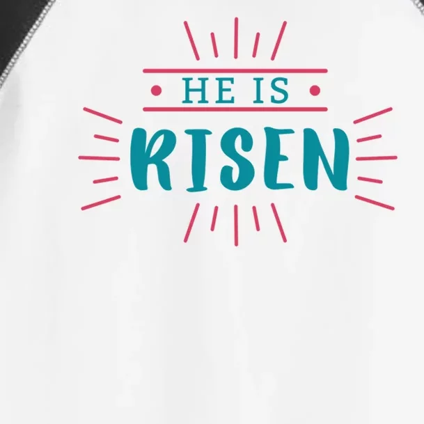 He Is Risen Easter Jesus Toddler Fine Jersey T-Shirt