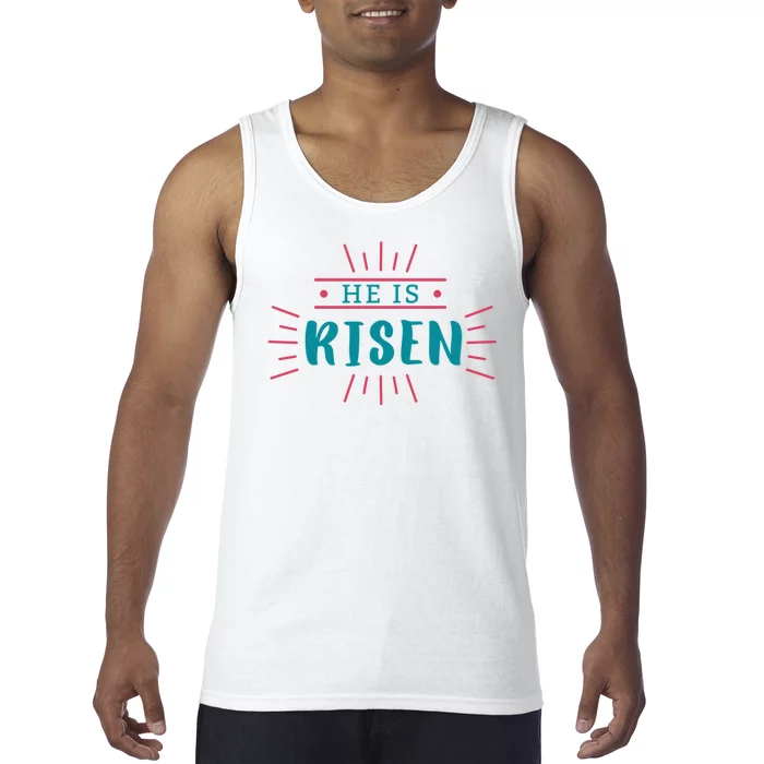 He Is Risen Easter Jesus Tank Top