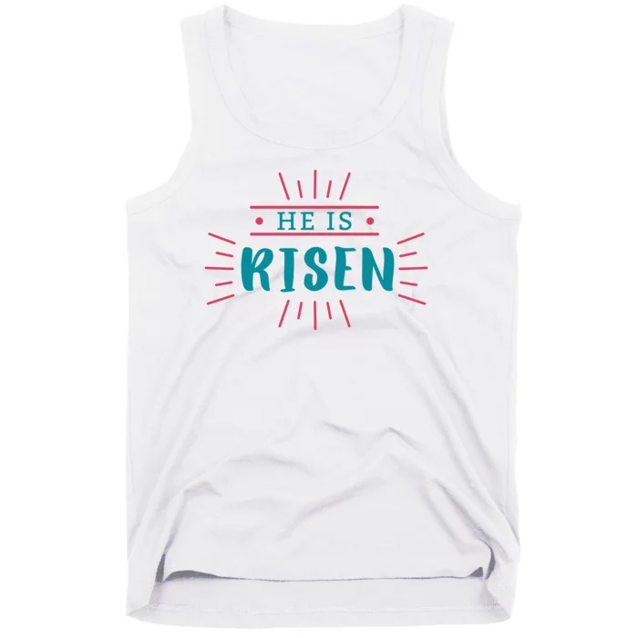 He Is Risen Easter Jesus Tank Top