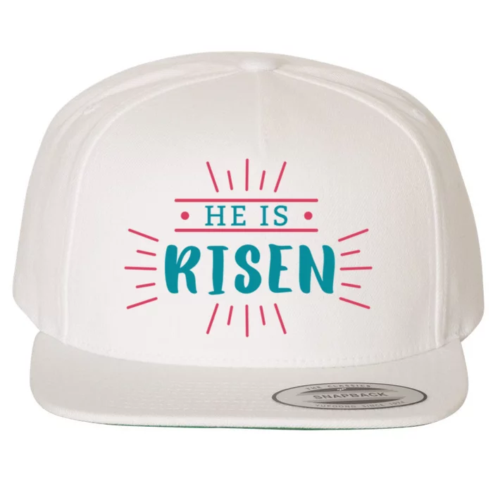 He Is Risen Easter Jesus Wool Snapback Cap