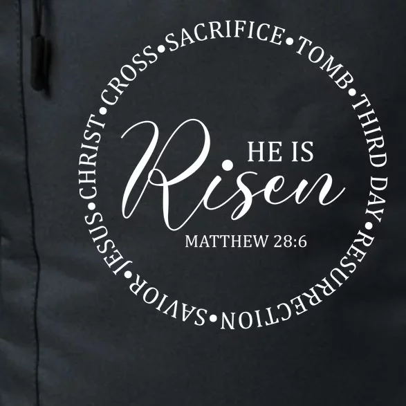 He Is Risen Matthew Easter Verse Daily Commute Backpack