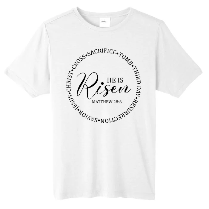 He Is Risen Matthew Easter Verse ChromaSoft Performance T-Shirt