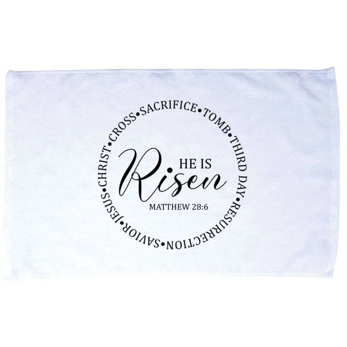 He Is Risen Matthew Easter Verse Microfiber Hand Towel