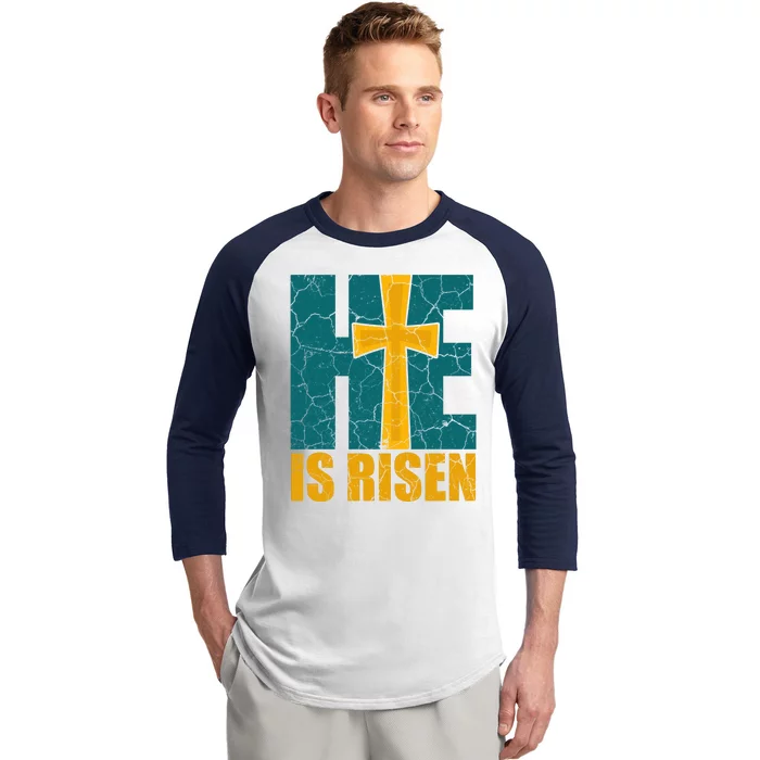 He Is Risen Jesus Christ Christian Baseball Sleeve Shirt