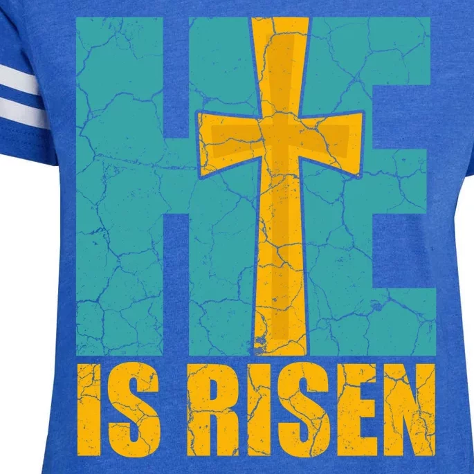 He Is Risen Jesus Christ Christian Enza Ladies Jersey Football T-Shirt