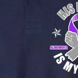 His Fight Is My Fight Alzheimer's Awareness Softstyle Adult Sport Polo