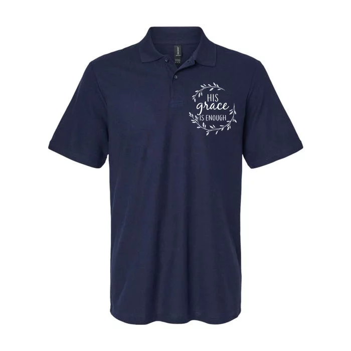 His Grace Is Enough Softstyle Adult Sport Polo