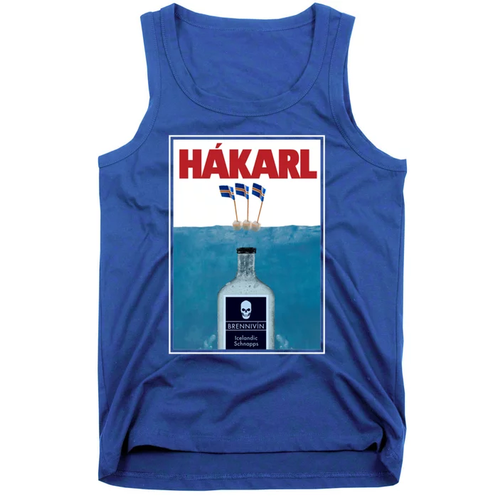 Hakarl Iceland Shark Brennivín Shot Viking Foodie Gift Tank Top