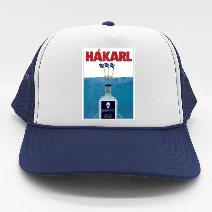 Hakarl Iceland Shark Brennivín Shot Viking Foodie Gift Trucker Hat