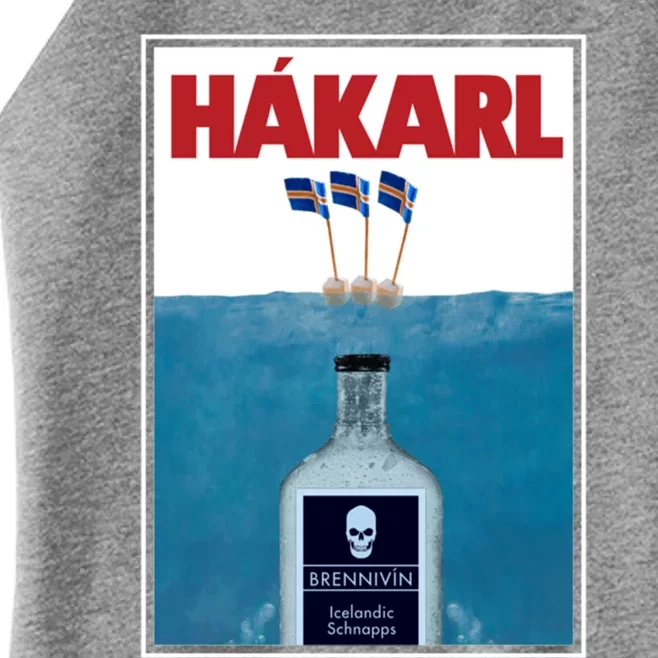 Hakarl Iceland Shark Brennivín Shot Viking Foodie Gift Women’s Perfect Tri Rocker Tank