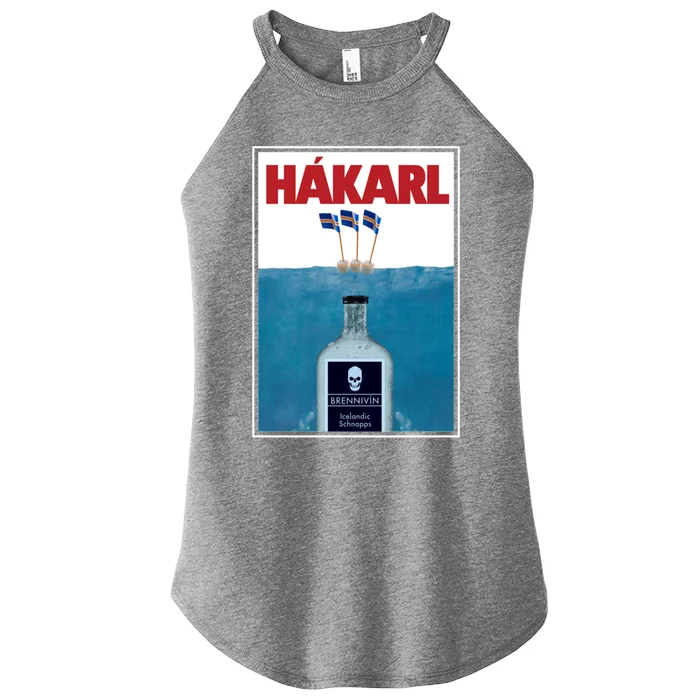 Hakarl Iceland Shark Brennivín Shot Viking Foodie Gift Women’s Perfect Tri Rocker Tank