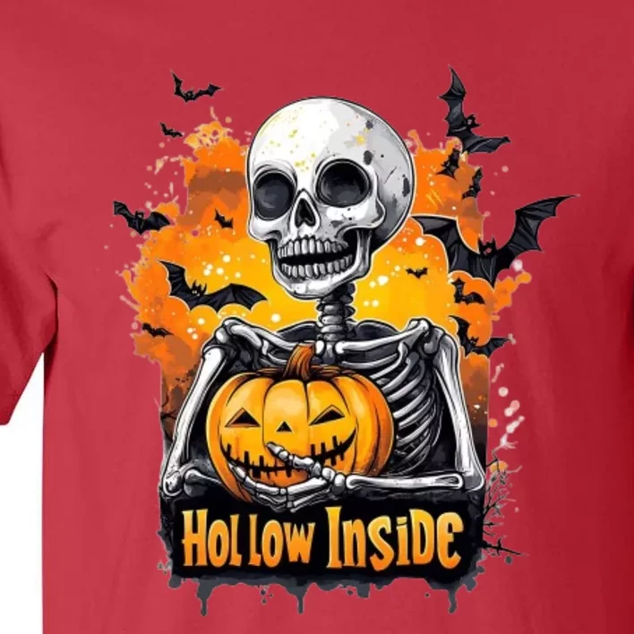 Hollow Inside Skeleton Spooky Halloween Tall T-Shirt