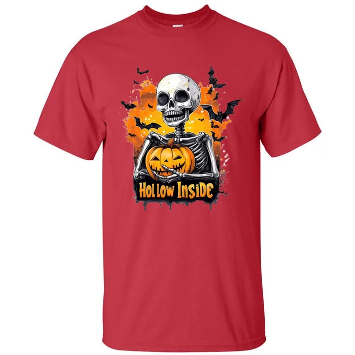 Hollow Inside Skeleton Spooky Halloween Tall T-Shirt