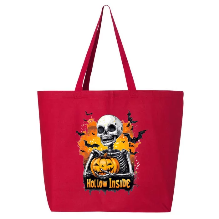 Hollow Inside Skeleton Spooky Halloween 25L Jumbo Tote