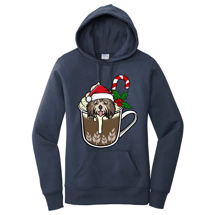 Havanese Is Sitting In Cocoa Hot Chocolate Christmas Cool Gift Women's Pullover Hoodie