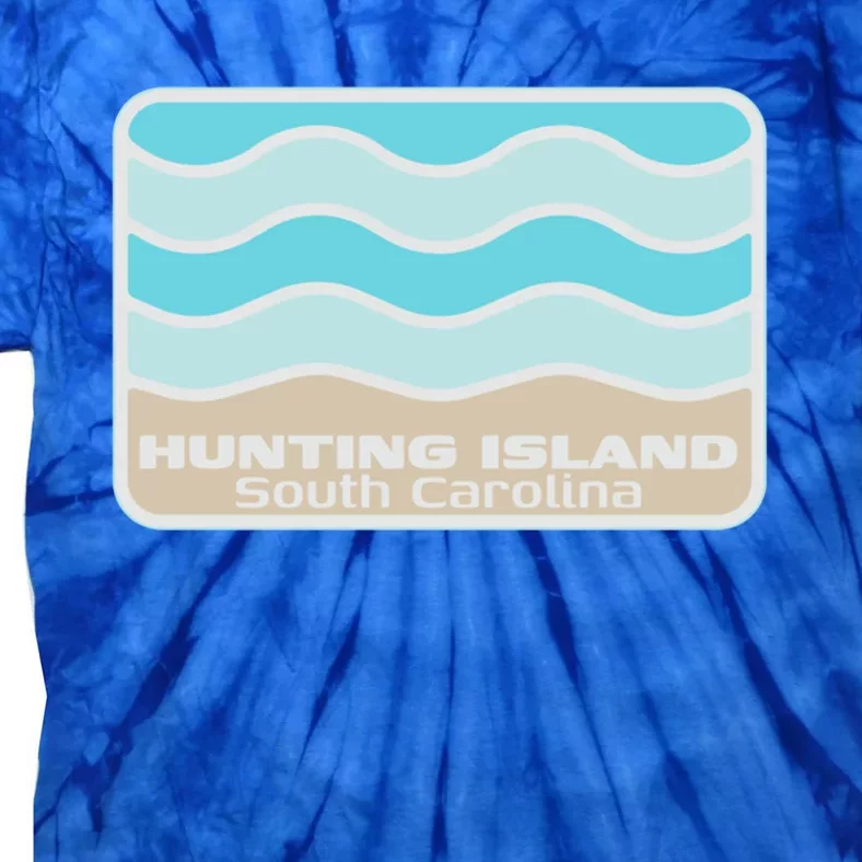 Hunting Island South Carolina Retro Sc Waves Beach Souvenir Gift Tie-Dye T-Shirt