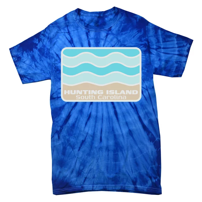 Hunting Island South Carolina Retro Sc Waves Beach Souvenir Gift Tie-Dye T-Shirt