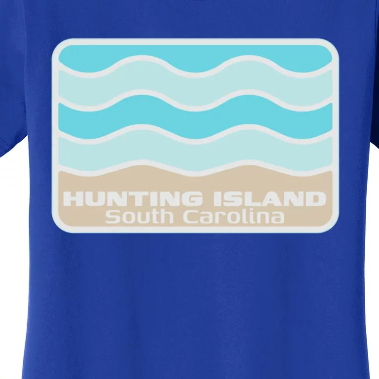 Hunting Island South Carolina Retro Sc Waves Beach Souvenir Gift Women's T-Shirt