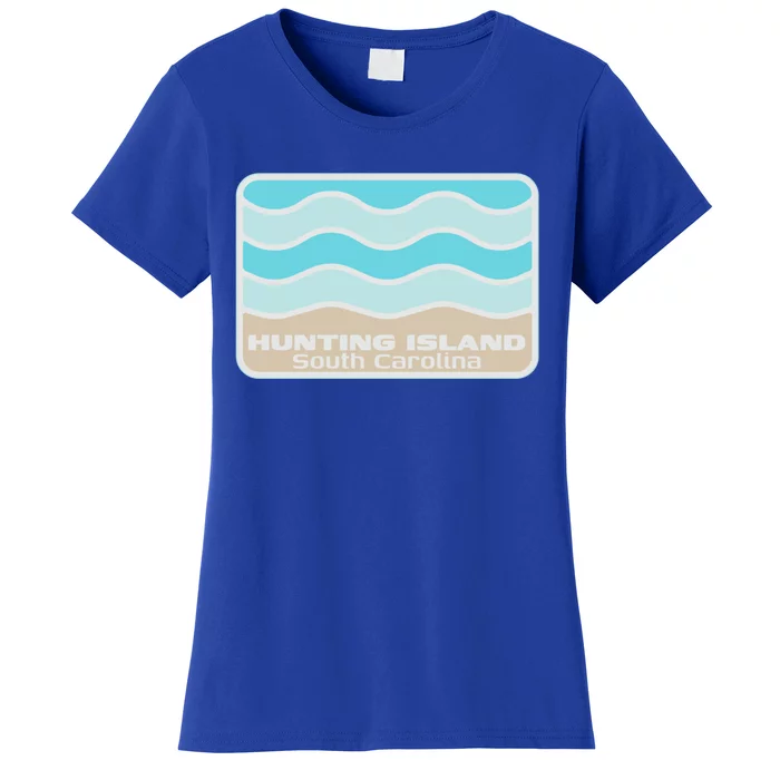 Hunting Island South Carolina Retro Sc Waves Beach Souvenir Gift Women's T-Shirt