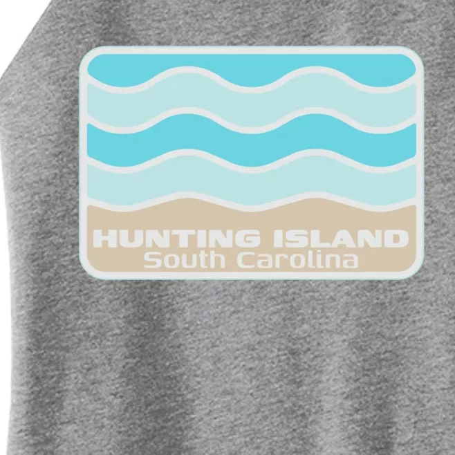 Hunting Island South Carolina Retro Sc Waves Beach Souvenir Gift Women’s Perfect Tri Rocker Tank