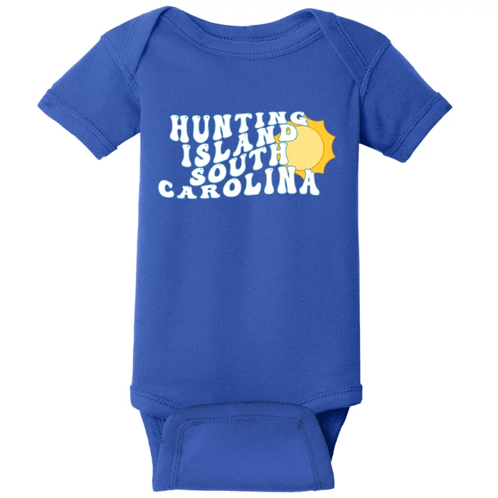 Hunting Island South Carolina Sc Retro Vacation Souvenir Gift Baby Bodysuit