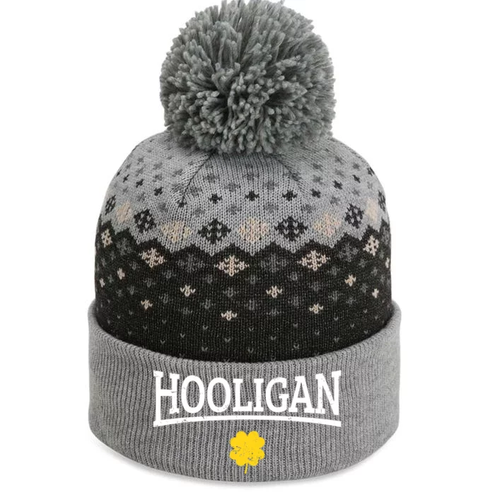 Hooligan Irish St. Patricks Day The Baniff Cuffed Pom Beanie