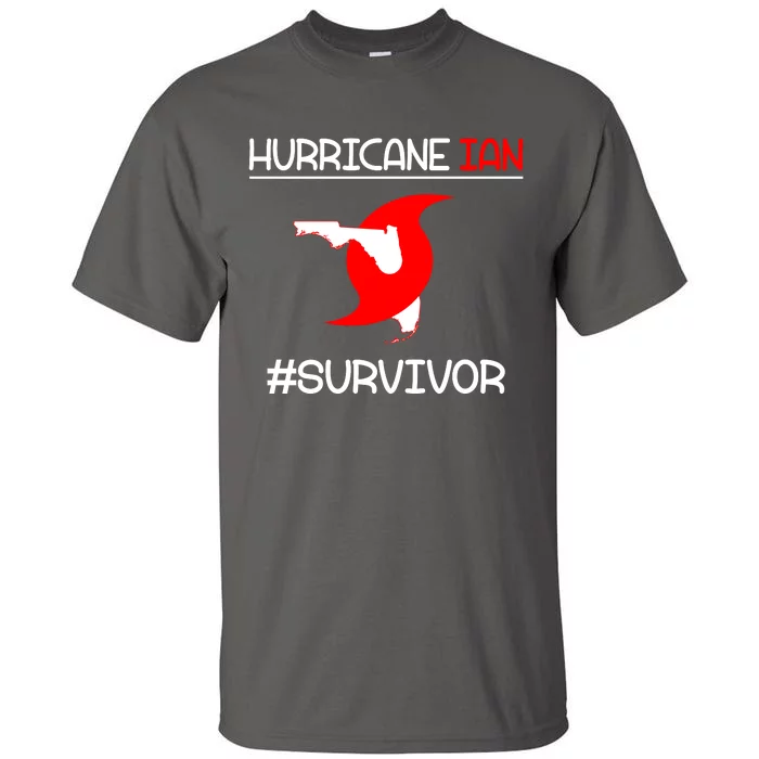 Hurricane Ian Survivor Florida Map Tall T-Shirt