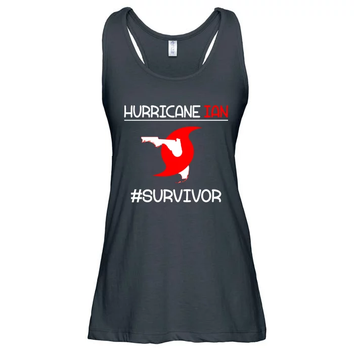 Hurricane Ian Survivor Florida Map Ladies Essential Flowy Tank