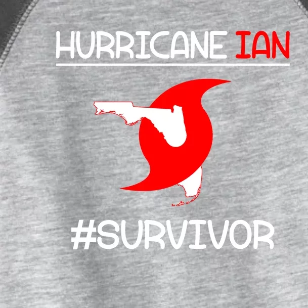 Hurricane Ian Survivor Florida Map Toddler Fine Jersey T-Shirt