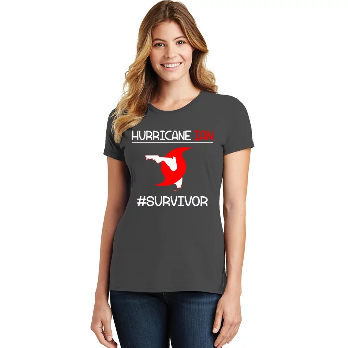 Hurricane Ian Survivor Florida Map Women's T-Shirt