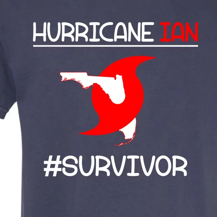 Hurricane Ian Survivor Florida Map Garment-Dyed Heavyweight T-Shirt