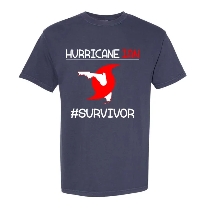 Hurricane Ian Survivor Florida Map Garment-Dyed Heavyweight T-Shirt