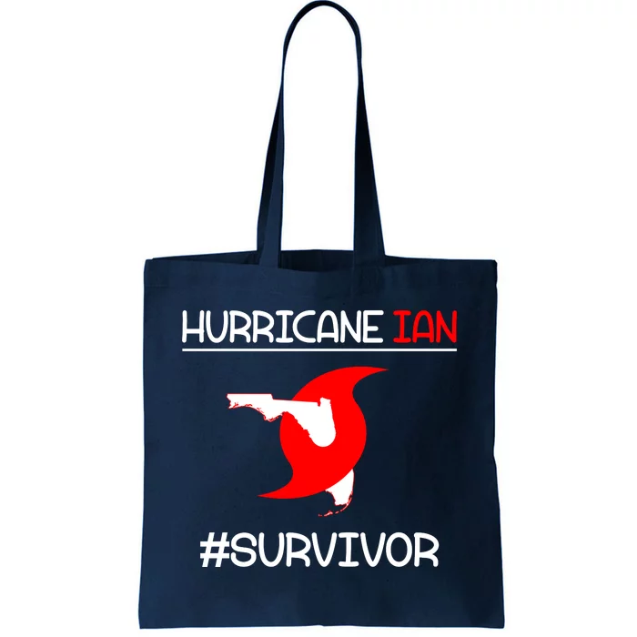 Hurricane Ian Survivor Florida Map Tote Bag